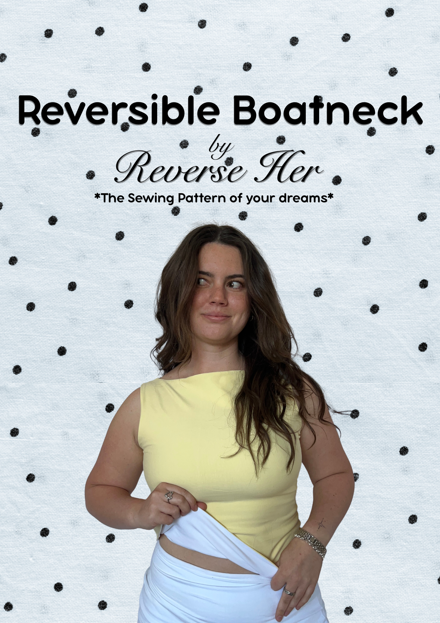 Reversible Boatneck Sewing Pattern PDF | Reverse Her Patterns | Beginner Friendly